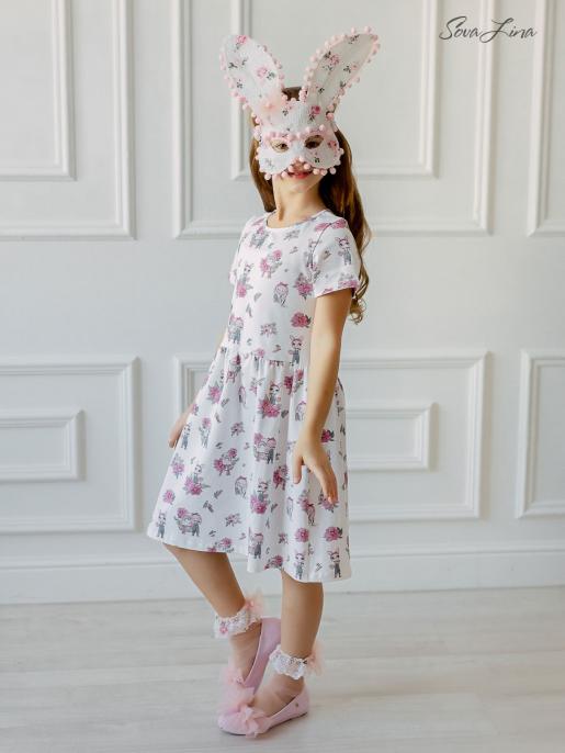 Платье Лето милые зайки 98-128 - Фабрика детской одежды Sovalina