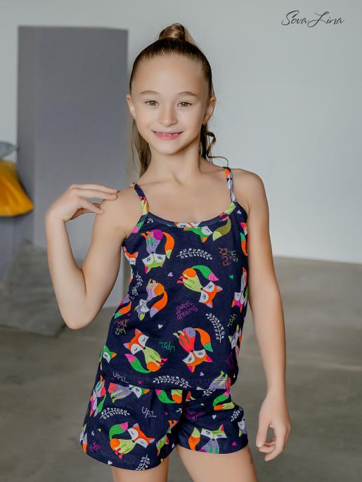 Пижама Ника Лисички - Фабрика детской одежды Sovalina
