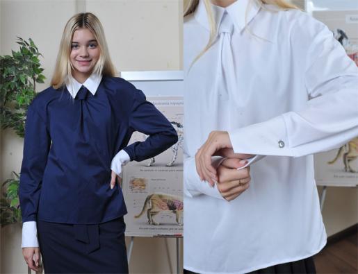 Блузка для девочки Галстук - Производитель детской одежды Uomo Ricco и LILITH