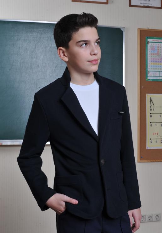 Пиджак для мальчика из футера - Производитель детской одежды Uomo Ricco и LILITH