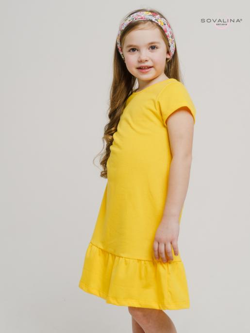 Платье Алиса желтая(110-128р) - Фабрика детской одежды Sovalina