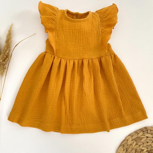 платье муслиновое короткий рукав - Производитель детской одежды Жанэт