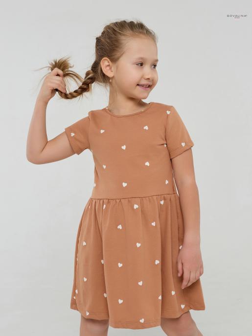 Платье Лето сердца на песочном 98-140 - Фабрика детской одежды Sovalina