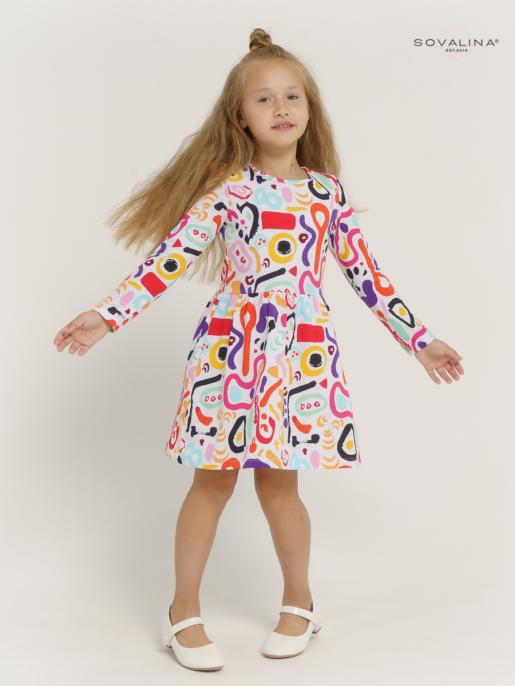Платье Эля краски - Фабрика детской одежды Sovalina