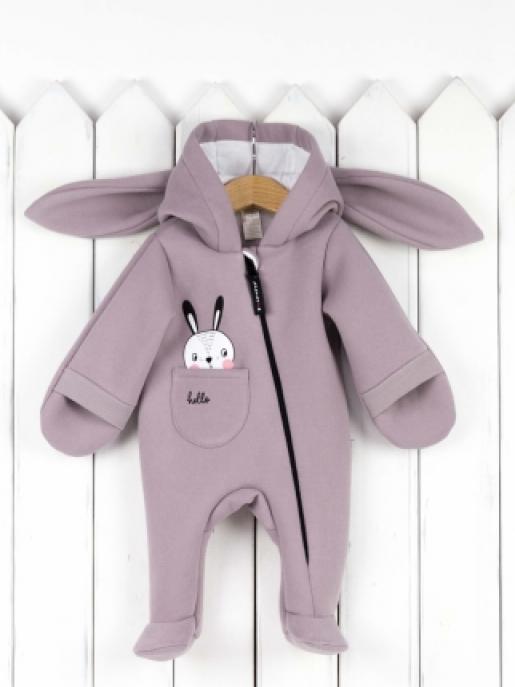 Комбинезон (печать заяц/пепел) - Производитель детской одежды Baby Boom