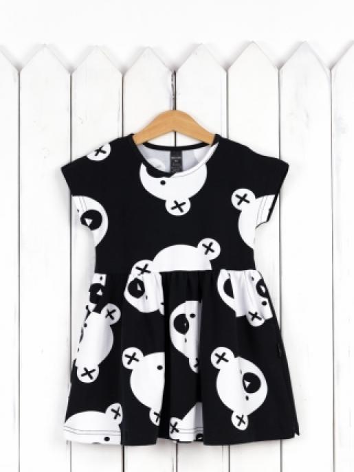 Платье (мишки на черном) - Производитель детской одежды Baby Boom