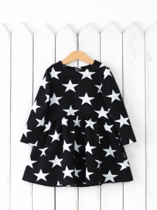 Платье(звезды на черном) - Производитель детской одежды Baby Boom