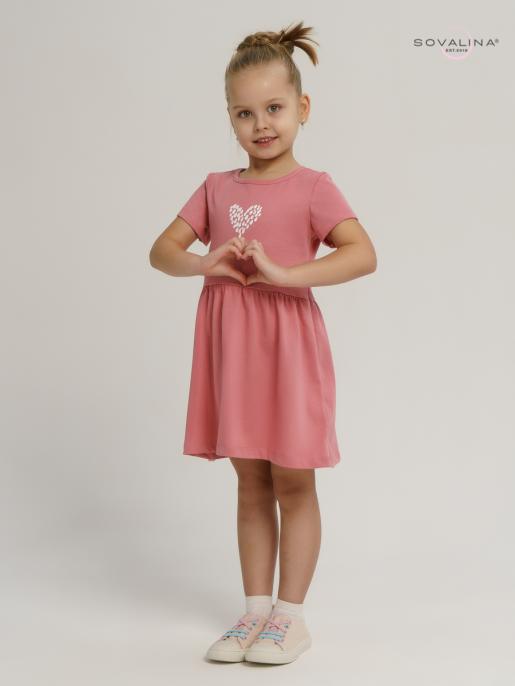Платье Лето пудра-лав - Фабрика детской одежды Sovalina