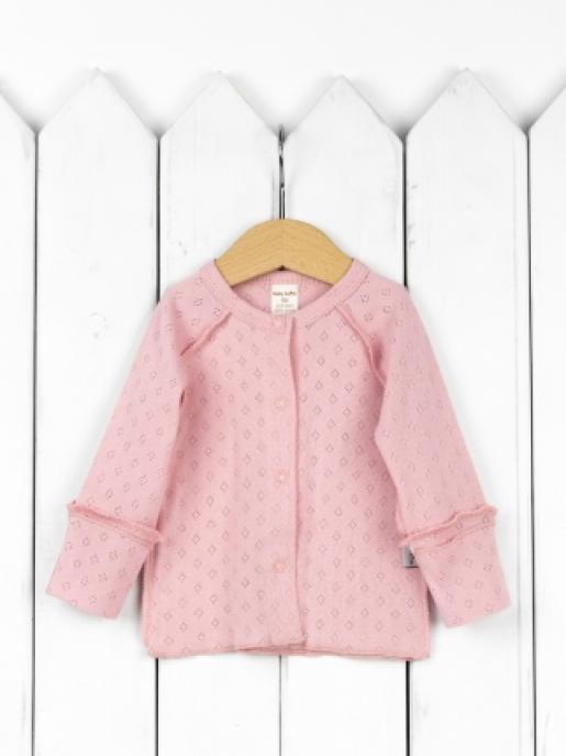 Распашонка (ажурная рибана/розовый) - Производитель детской одежды Baby Boom
