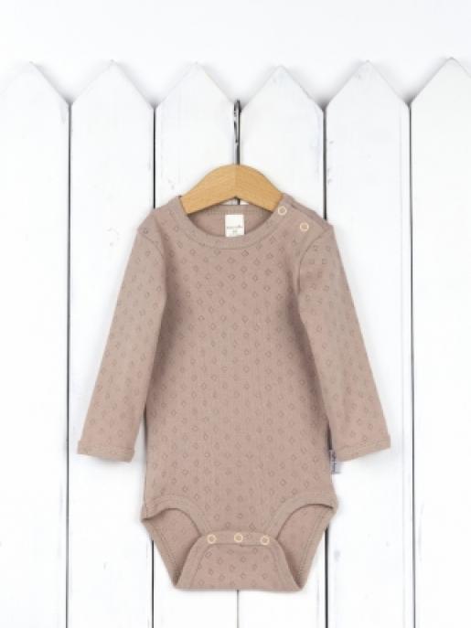 Боди (ажурная рибана/бежевый) - Производитель детской одежды Baby Boom