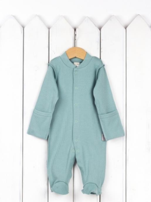 Комбинезон (интерлок с выставом/шалфей) - Производитель детской одежды Baby Boom