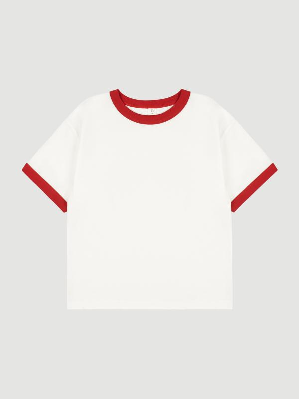 Футболка с контрастной окантовкой Mjölk