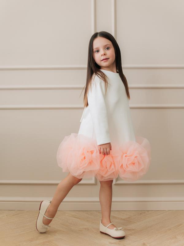 Платье "Rose", Молоко