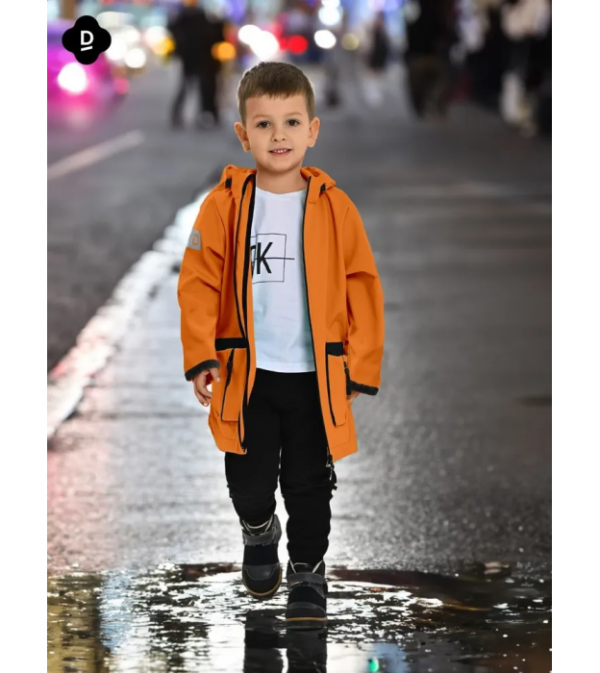 Куртка удлиненная демисезонная детская