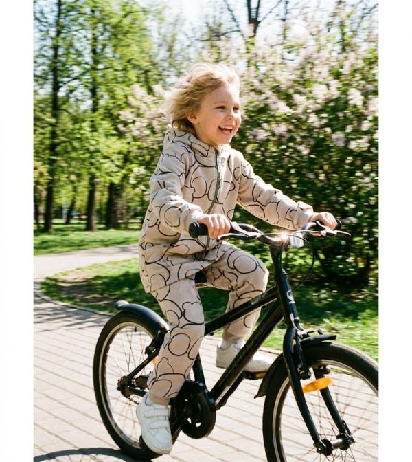 Худи на молнии, утепленный начесом для малышей