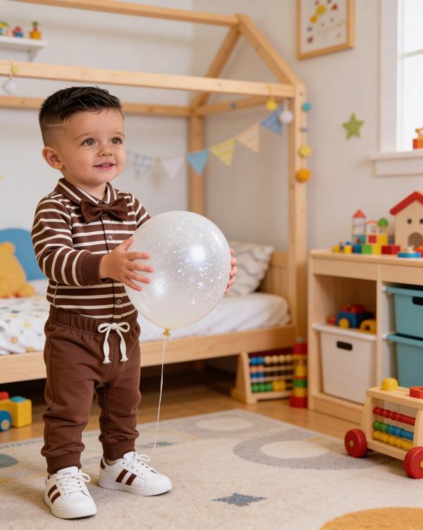 Комплект для мальчика боди с бабочкой штанишки