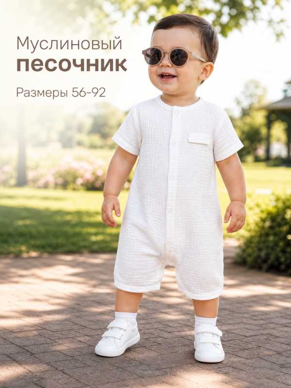 Песочник из муслина для новорожденных