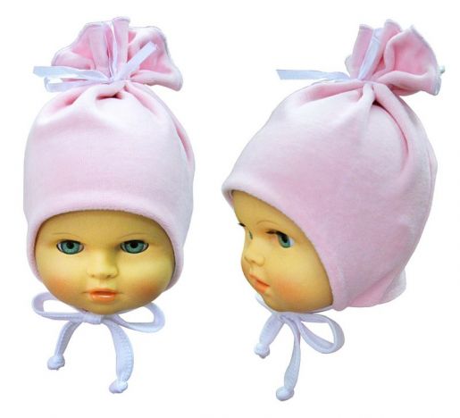 Велюровая шапочка на новорожденного MilleFaMille - Производитель детской одежды Мини-ми