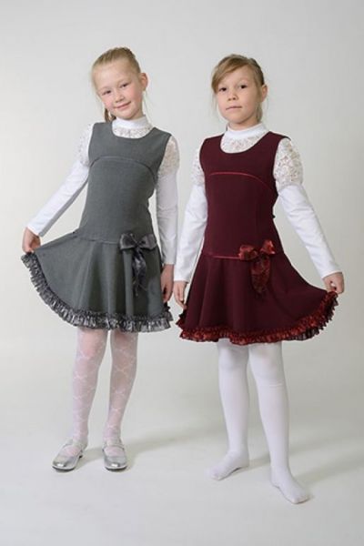 Школьный детский сарафанчик Мисс Лили - Производитель детской одежды Мисс Лили