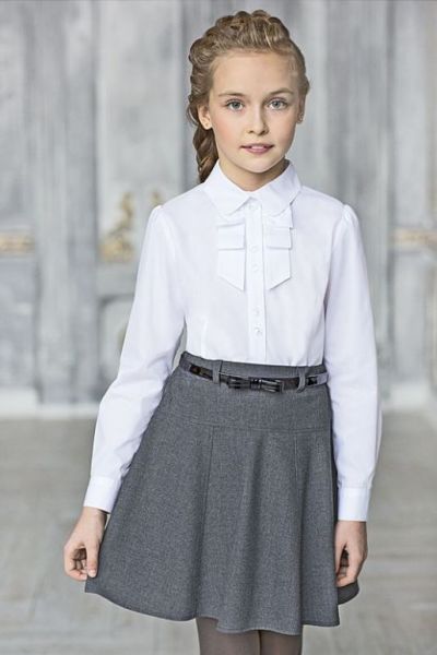 Школьная блузка оригами DESALU - Фабрика детской одежды Салют