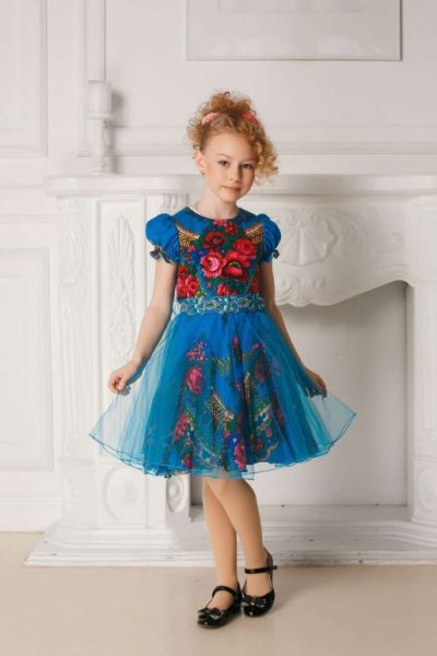 Детское платье в Русском стиле - Фабрика одежды для девочек Мари Текс