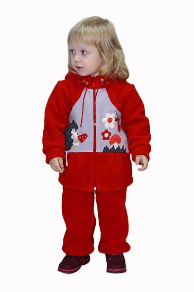 Красный детский комплект утепленный Славита - Фабрика детской одежды Славита