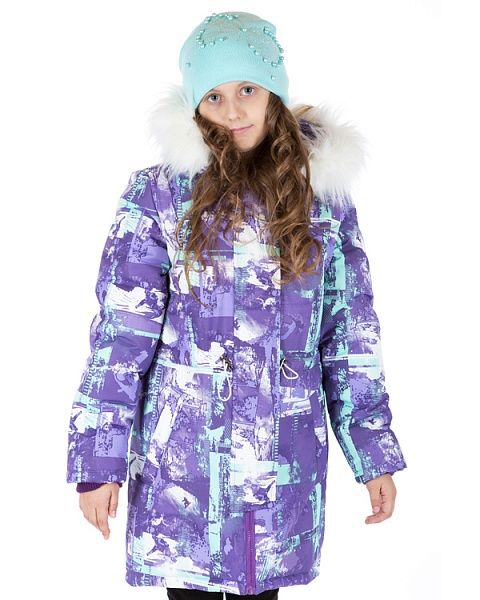 Сиреневое детское пальто зима Pikolino - Производитель детской одежды Pikolino