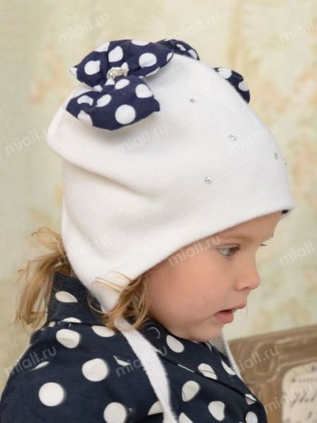 Детская шапка Красотуля весенняя MIALT - Фабрика детских головных уборов MIALT