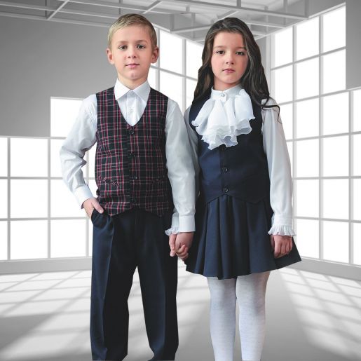 Детская школьная белая рубашка на мальчика Жанна - Фабрика школьной формы Жанна