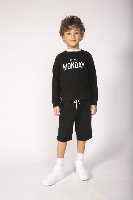 Универсальный свитшот черного цвета - Производитель детской одежды CHADOLINI
