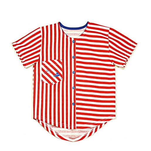 Детская полосатая рубашка Три ползунка - Фабрика детской одежды Три ползунка