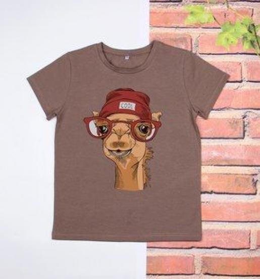 Детская футболка коричневая Puzziki - Производитель детской одежды Puzziki