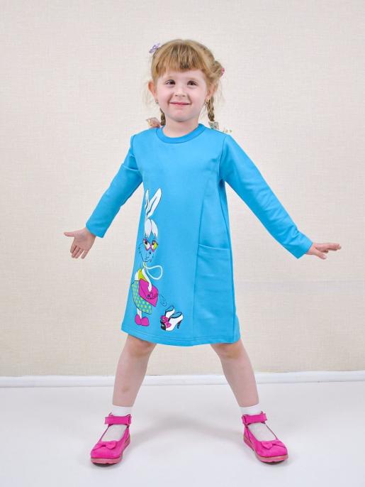 Детское бирюзовое платье Rikki - Производитель детской одежды Rikki