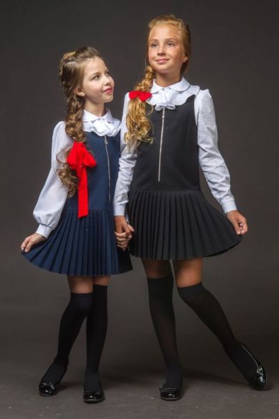 Школьный сарафан для девочки - Фабрика одежды для девочек Мари Текс