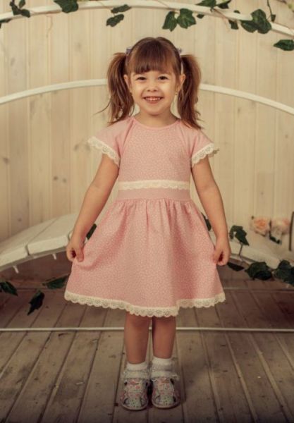 Детское розовое платье Белотон - Трикотажная фабрика Исток
