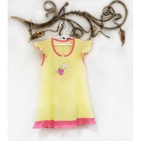 Желтая детская ночная сорочка Светик - Текстильная фабрика Светик