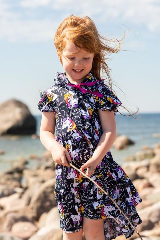 Детское платье для девочки Единороги - Производитель детской одежды Leya.me