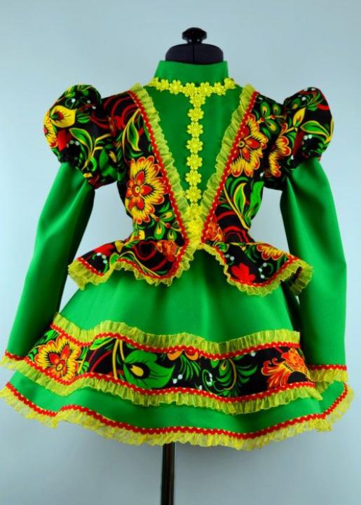 Платье Кадриль зеленое - Производитель карнавальных костюмов ИГРУШКА-НН