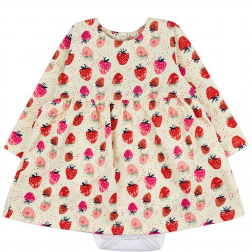 Платье-боди футер 2х нитка начёс для новорожденного - Фабрика детской одежды Юлла