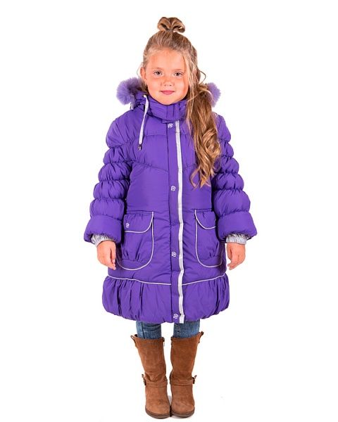 Сиреневое детское пальто зима Pikolino - Производитель детской одежды Pikolino