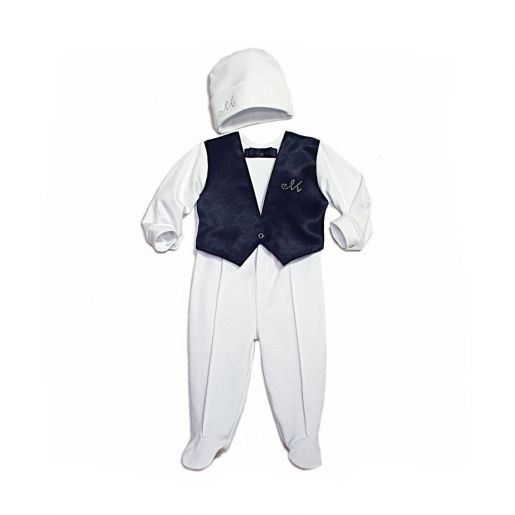Крестильный костюм на мальчика Три ползунка - Фабрика детской одежды Три ползунка