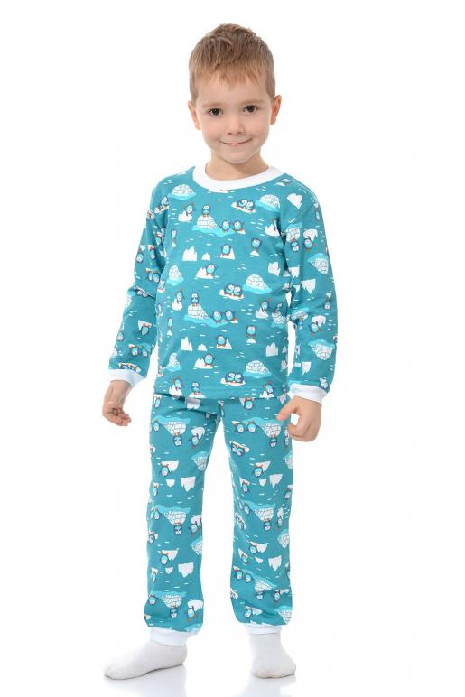Детская пижама на манжетках кулирка - Трикотажная фабрика детской одежды Дети в цвете