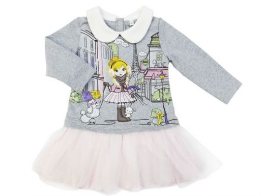 Ясельное платье с рисунком Soni Kids - Фабрика детской одежды Soni Kids