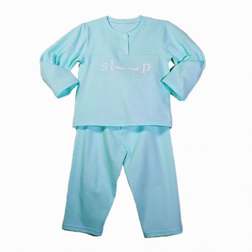 Детская пижама голубая Три ползунка - Фабрика детской одежды Три ползунка