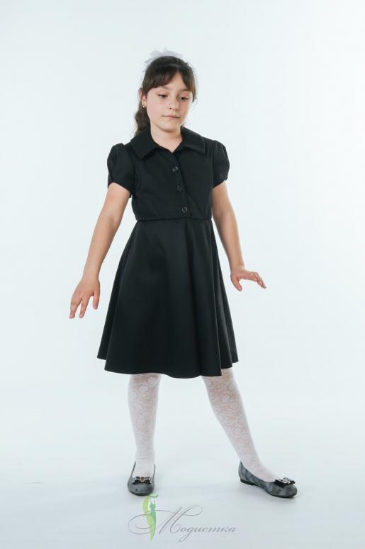 Платье для девочки короткий рукав для школы - Фабрика школьной формы Модистка