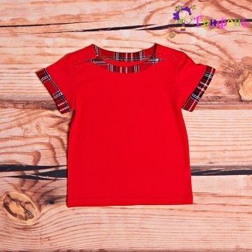 Красная детская блузка Трифена - Фабрика детской одежды Трифена