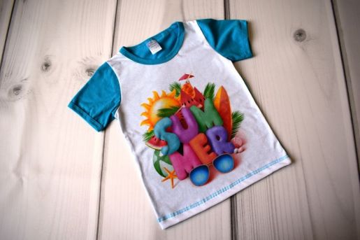 Разноцветная детская футболка MilleFaMille - Производитель детской одежды Мини-ми