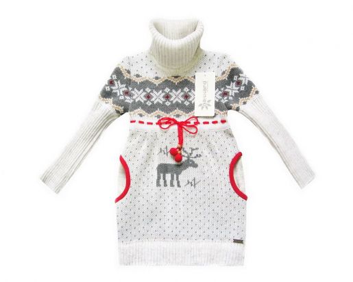 Платье детское с карманами Жаккард - Фабрика детской вязаной одежды TM GAKKARD (Жаккард)