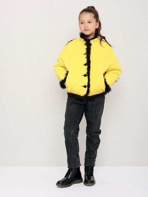 Куртка демисезонная детская желтая - Меховая фабрика Alef