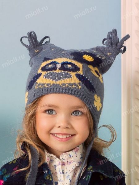 Детская шапка Совушка зима MIALT - Фабрика детских головных уборов MIALT